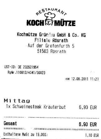 nwmi Hffner Kochmtze Restaurant